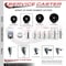 Service Caster 35 Inch Hard Rubber Wheel Swivel 58 Inch Threaded Stem Caster Set 2 Brakes SCC SCC-TS20S3514-HRS-58212-2-PLB-2 - alternate 5